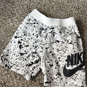 Nike Monochrome Splatter Print Shorts